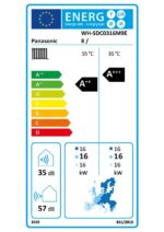 Energijska nalepka WH-SDC0316M9E8 in WH-WXG16ME5