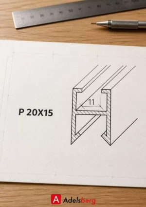 Talni-nosilci-KlimaSupport-Rubber-BASE-h95mm-l600mm P20x15